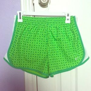 Green Nike shorts